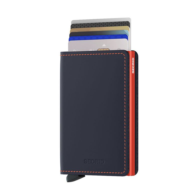Slim Wallet - Matte Wallets Night Blue Orange, , hi-res