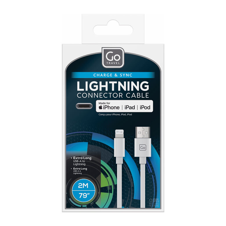 2M Usb Cable - Electronics White, , hi-res
