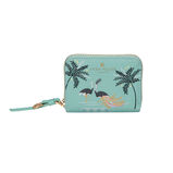 Small Zip Around Purse - Ostrich Mint, , hi-res