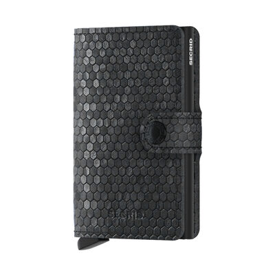Mini Wallet - Hexagon Black