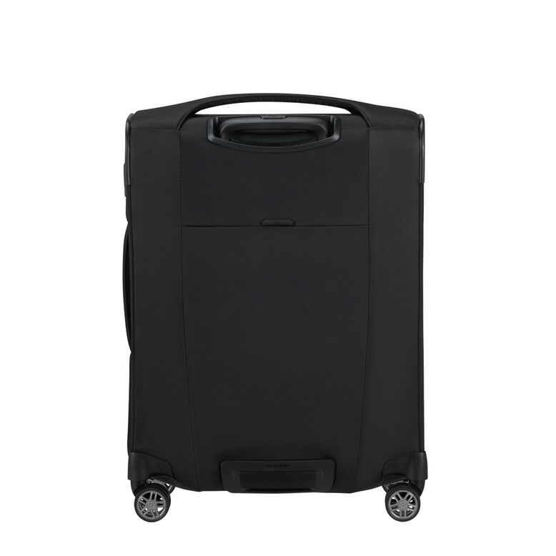 55cm Expandable Carry On Suitcase - Re-Lite Black, , hi-res