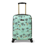 Small Trolley Spinner Suitcase - Ostrich Green