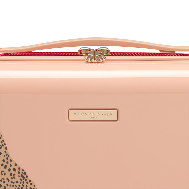 Vanity Case - Vintage Pink With Cheetah, , hi-res