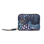 Small Zip Around Purse - Midnight Leopard