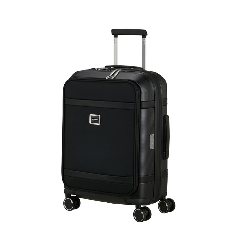 55cm Carry On Front Pocket Suitcase - Image Black, , hi-res