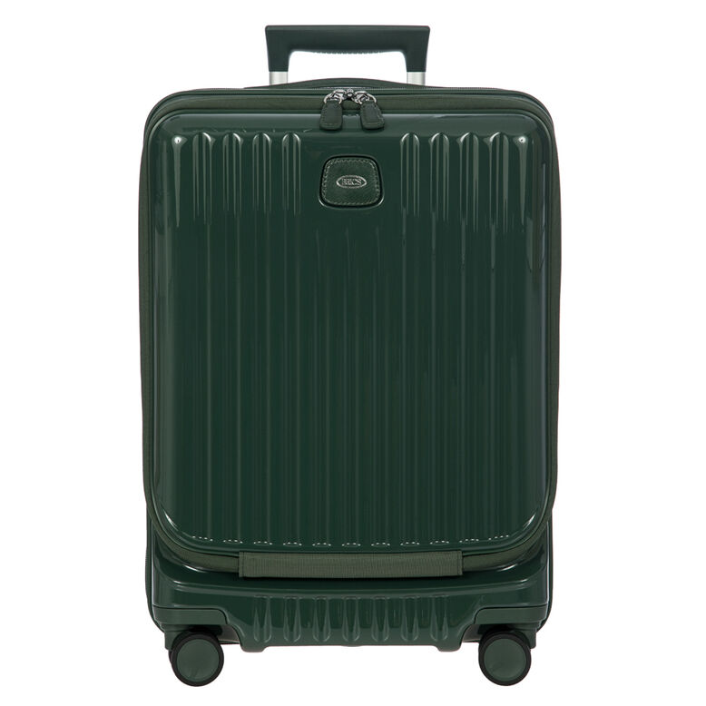 55cm Carry On Spinner With Front Pocket - Positano Emerald, , hi-res