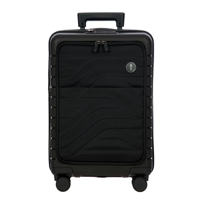 55cm Carry On Spinner With Front Pocket, , hi-res