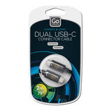 956 2M Dual Usb C Cable - Electronics Assorted, , hi-res