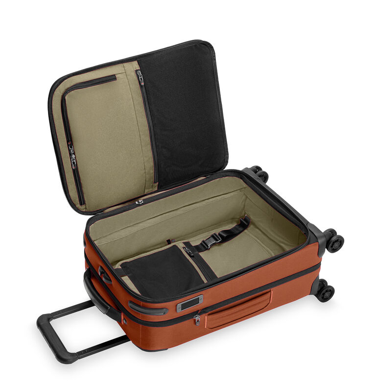 Essential Carry On Spinner Suitcase - ZDX Orange, , hi-res