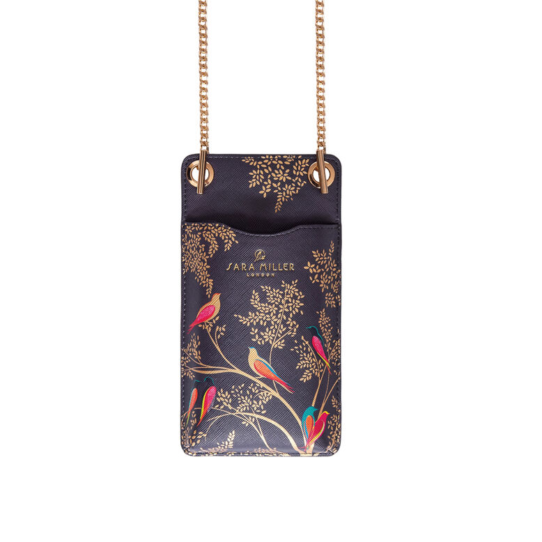 Phone Pouch - Smokey Blue Birds, , hi-res