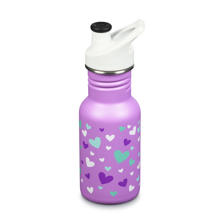 355Ml Sports Bottle - Kids Bottles Orchid Hearts, , hi-res