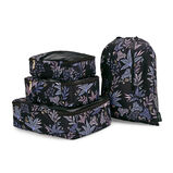 Packing Cube Set - Black Botanic, , hi-res