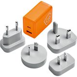 Worldwide USB A &amp; USB C Fast Charger - Electronics Orange, , hi-res