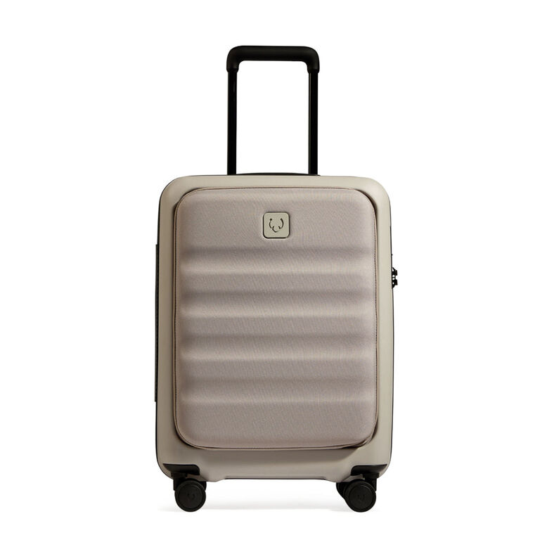 55cm Cabin Suitcase With Pocket - Icon Stripe Grey, , hi-res