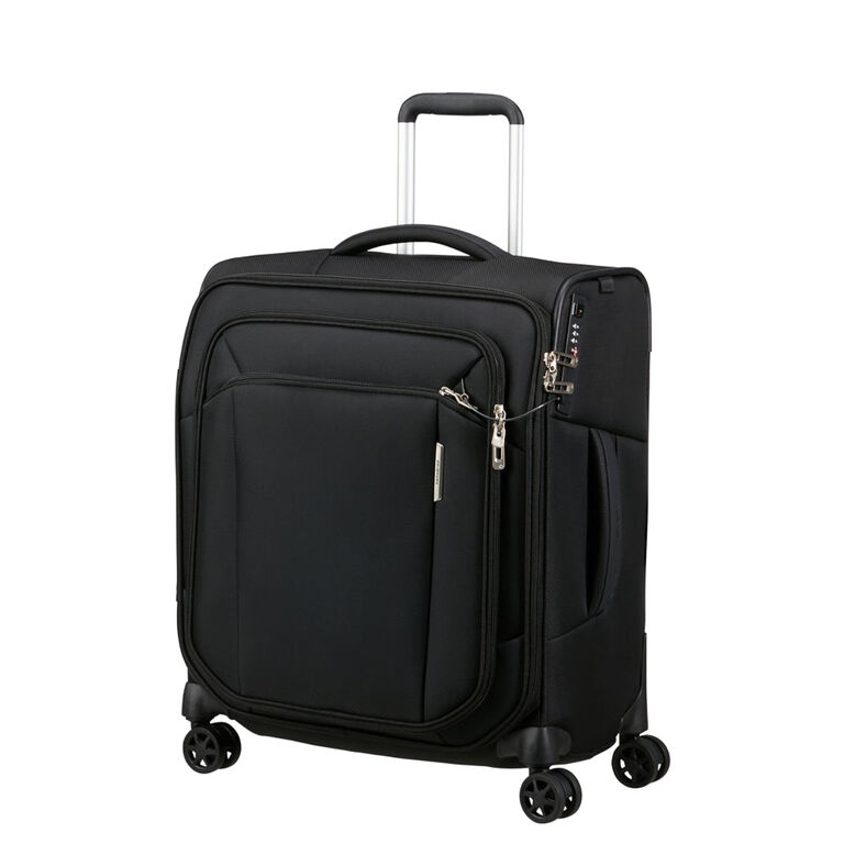 56cm Cabin Spinner Suitcase - Respark Black, , hi-res