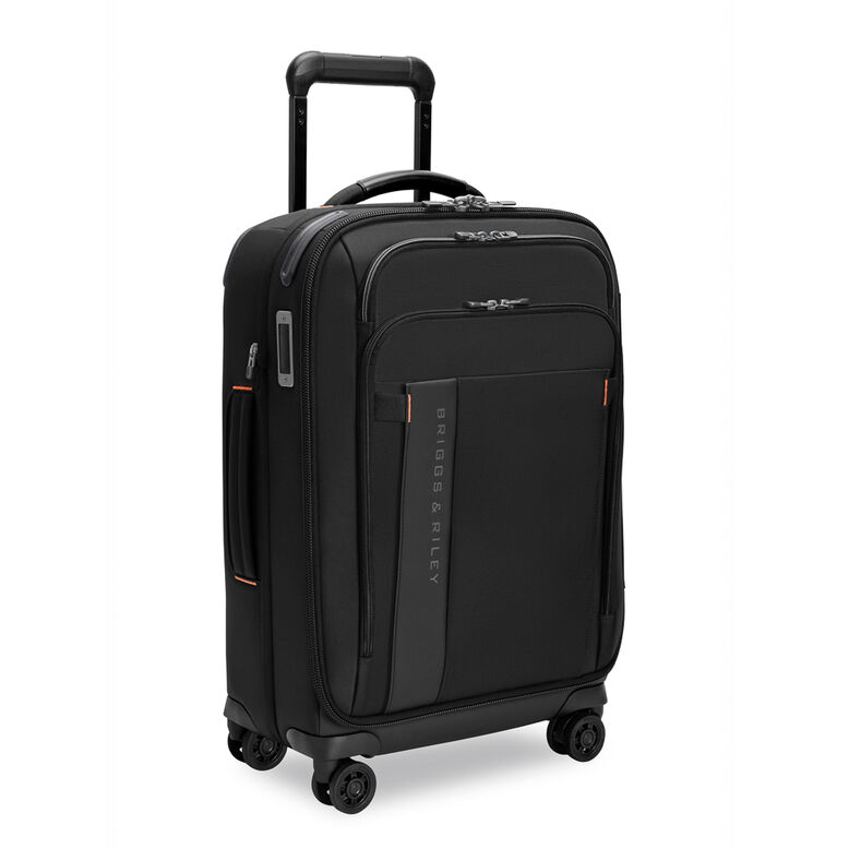 Essential Carry On Spinner Suitcase - ZDX Black, , hi-res