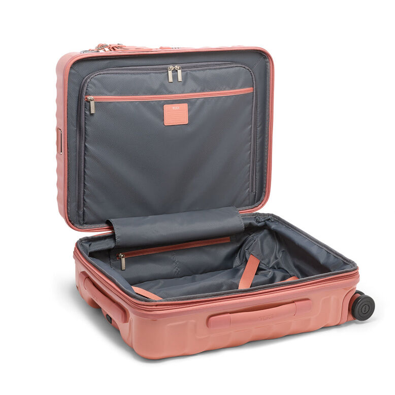 Continental Expandable 4 Wheel Carry On Suitcase 55cm - 19 Degree Poly Pink, , hi-res