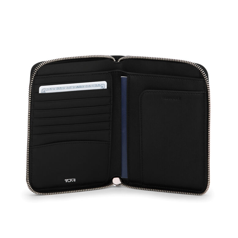 Zip Around Passport Case - Belden Black, , hi-res