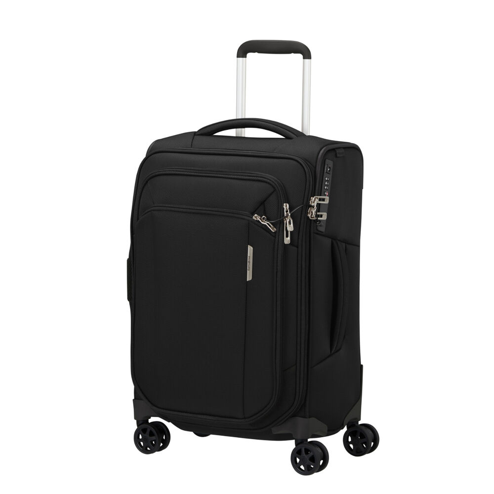 55cm Carry On Spinner Respark Ozone Black