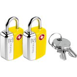 TSA Twin Key Lock - Locks Yellow, , hi-res