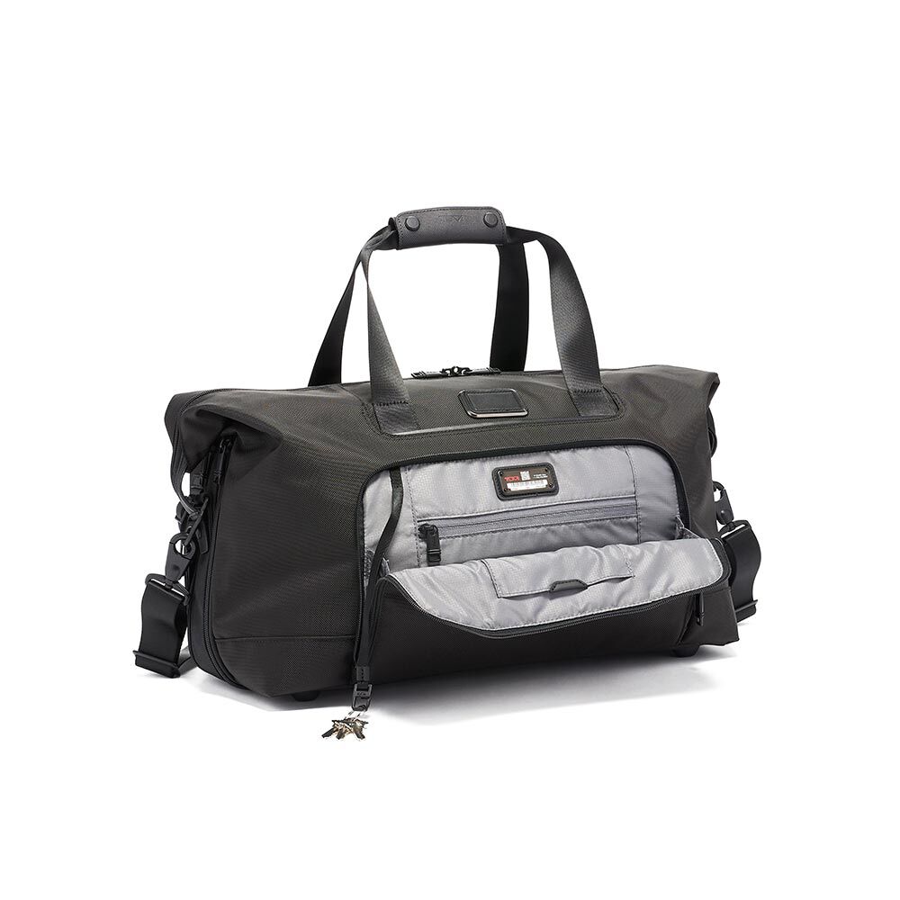 Tumi Double Expansion Satchel - Alpha 3 Black Holdall | Heathrow