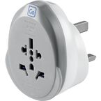 World To UK USB C Fast Charge - Adaptors Grey