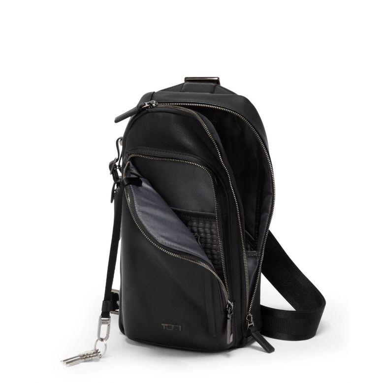 Gregory Sling Bag - Harrison Leather Black, , hi-res