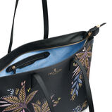 Large Tote Bag - Black Botanic, , hi-res