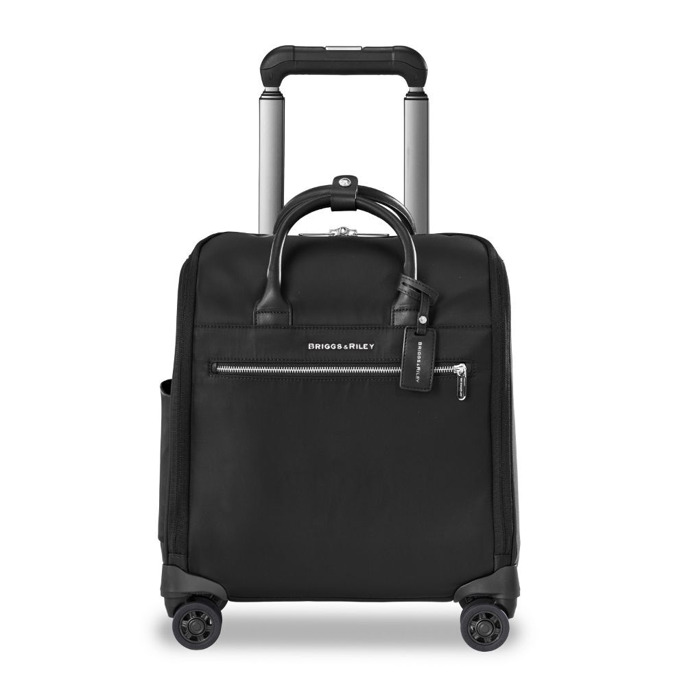 Briggs Riley Wide Mouth Cabin Spinner Rapsody Black Suitcase Carry on Heathrow Reserve Collect