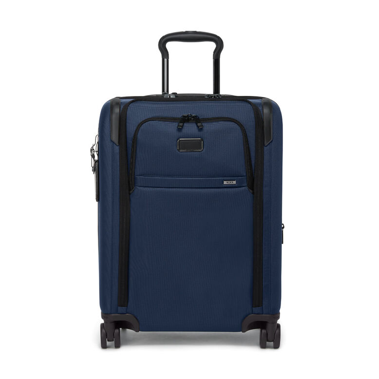 Large Dual Access Expandable Carry On Suitcase 55cm - Alpha 4 Navy, , hi-res