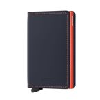 Slim Wallet - Matte Wallets Night Blue Orange