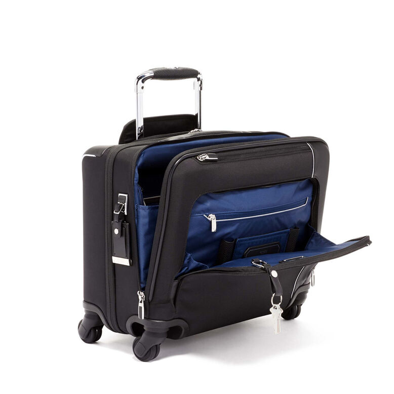 Compact 4 Wheel Briefcase 39.5cm - Arrive Black, , hi-res