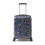 Small Trolley Spinner Suitcase - Smokey Blue Birds, , hi-res