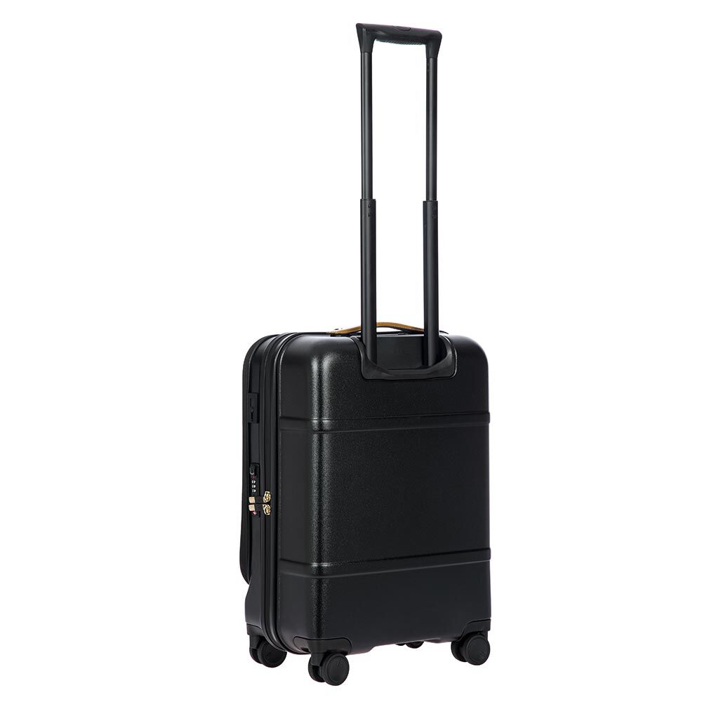 Bric's 55cm Cabin Front Pocket With USB - Bellagio 2 Black Tobacco Suitcase  & Carry-on