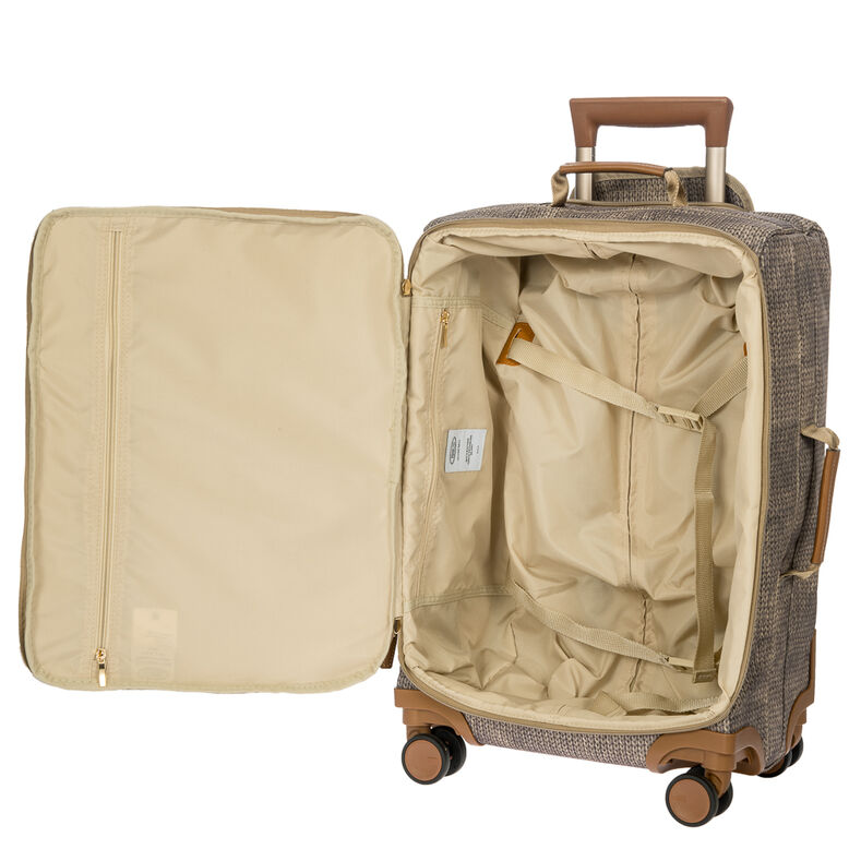 Lightweight Carry On Trolley Suitcase - X Travel Brown, , hi-res