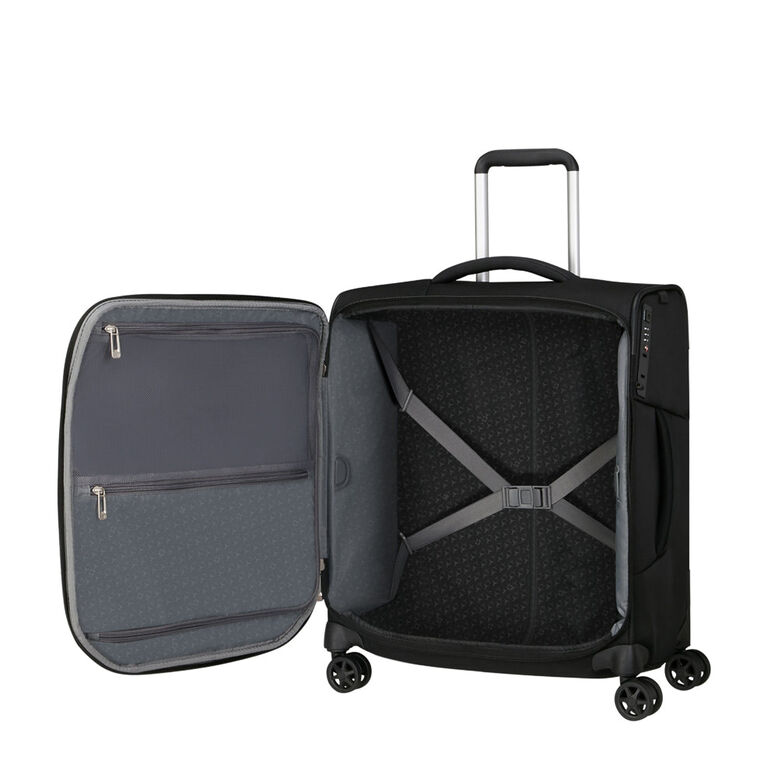 56cm Cabin Spinner Suitcase - Respark Black, , hi-res