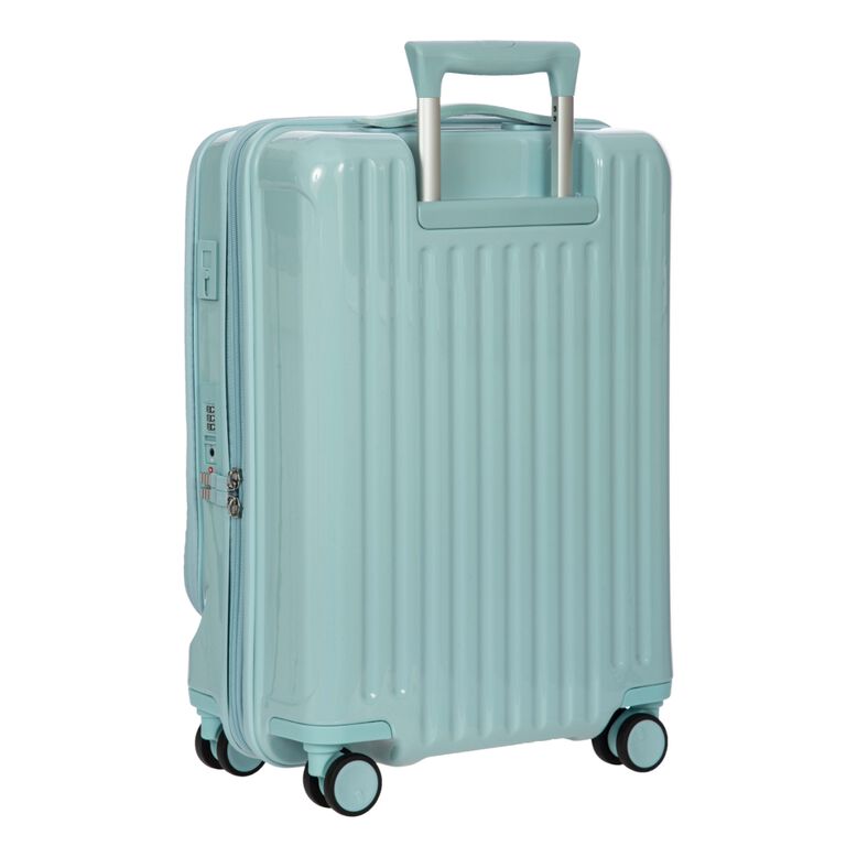 55cm Carry On Spinner With Front Pocket - Positano Light Blue, , hi-res