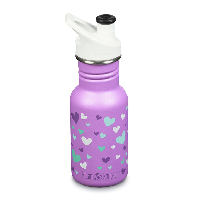 355Ml Sports Bottle - Kids Bottles Orchid Hearts, , hi-res