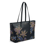 Large Tote Bag - Black Botanic, , hi-res