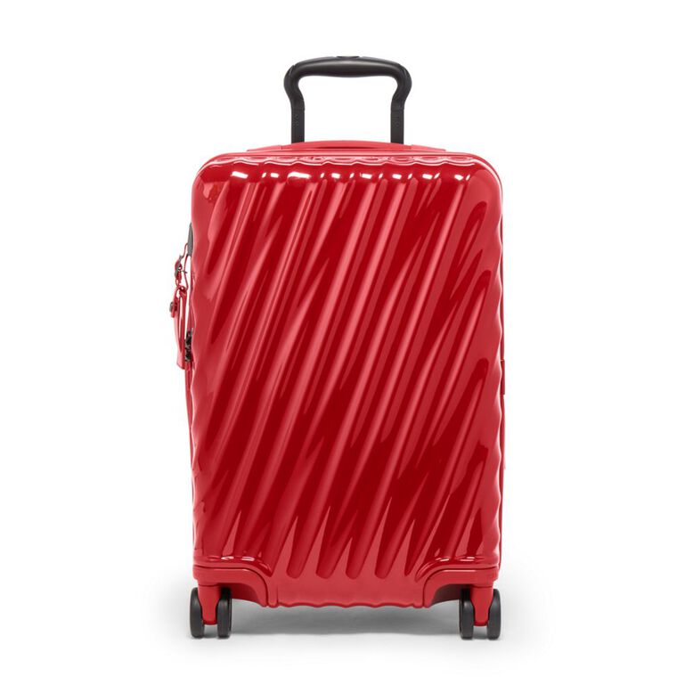 International Expandable 4 Wheel Carry On 55cm - 19 Degree Poly Red, , hi-res