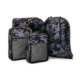 Packing Cube Set - Black Botanic, , hi-res