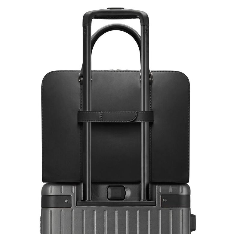 Leather Suitcase Smart Holder Attachment Strap Black, , hi-res