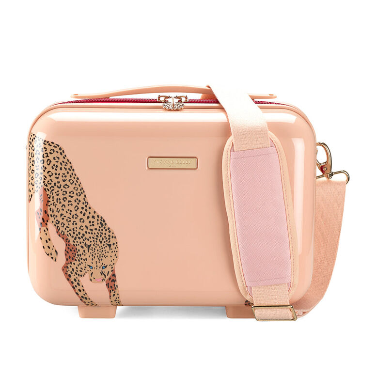Vanity Case - Vintage Pink With Cheetah, , hi-res