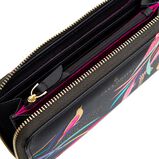 Large Zip Around Purse - Black Bamboo, , hi-res