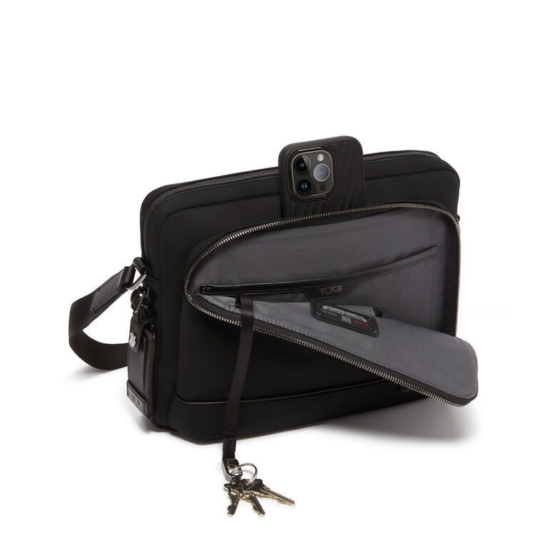 Leo Crossbody - Harrison Nylon Black, , hi-res