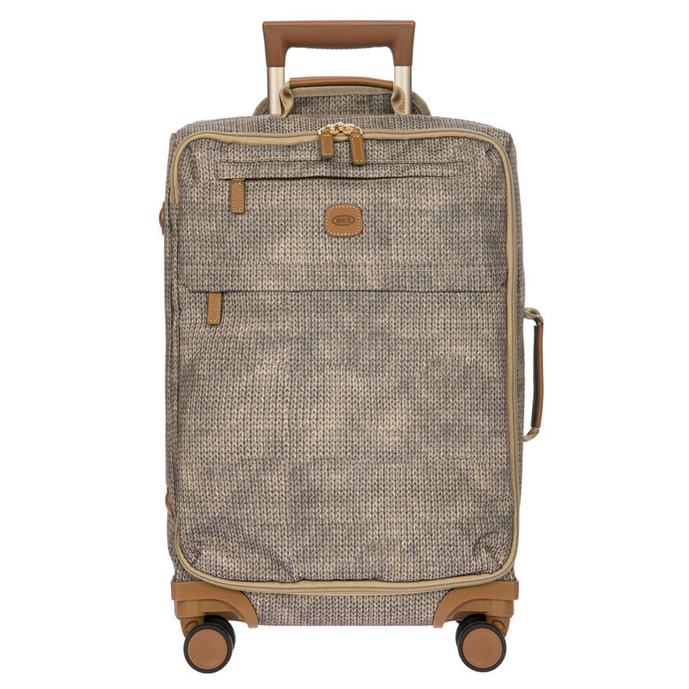 Lightweight Carry On Trolley Suitcase - X Travel Brown, , hi-res