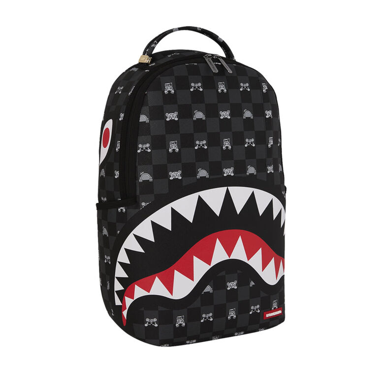 Backpack - Gray Peeking Character, , hi-res
