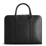 Palissy Slim Leather Briefcase Black/Grey, , hi-res