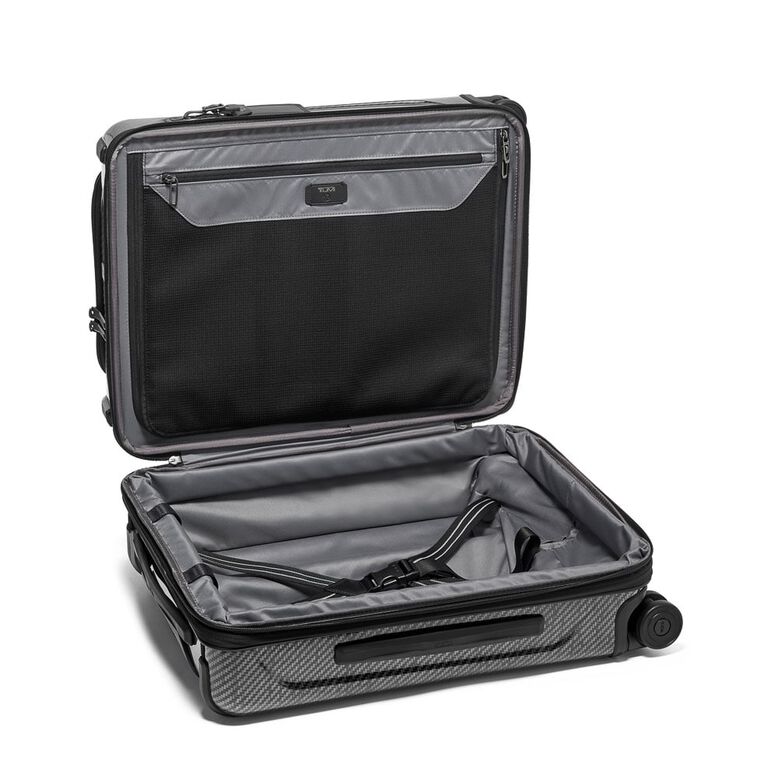 Continental Front Pocket Carry On Spinner 55cm - Tegra-Lite Max Black Graphite, , hi-res