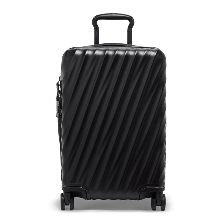 International Expandable Carry-On Suitcase - 19 Degree Poly Black, , hi-res